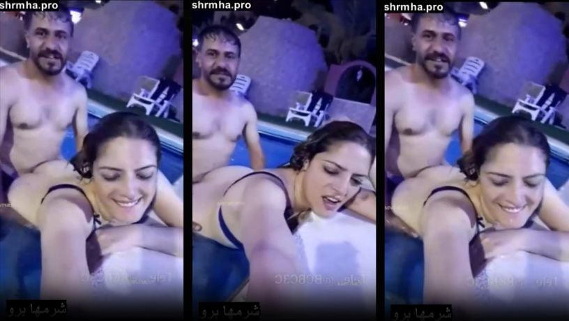 سكس مصري – بت هايجة بتتناك في البيسين من صحابها في مكان عام